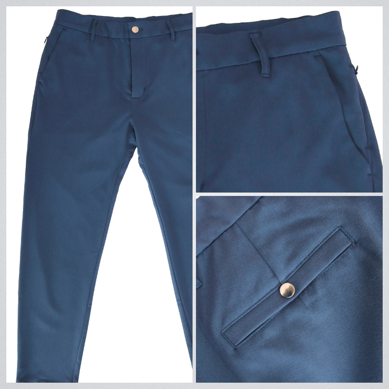 blue pants closed up
