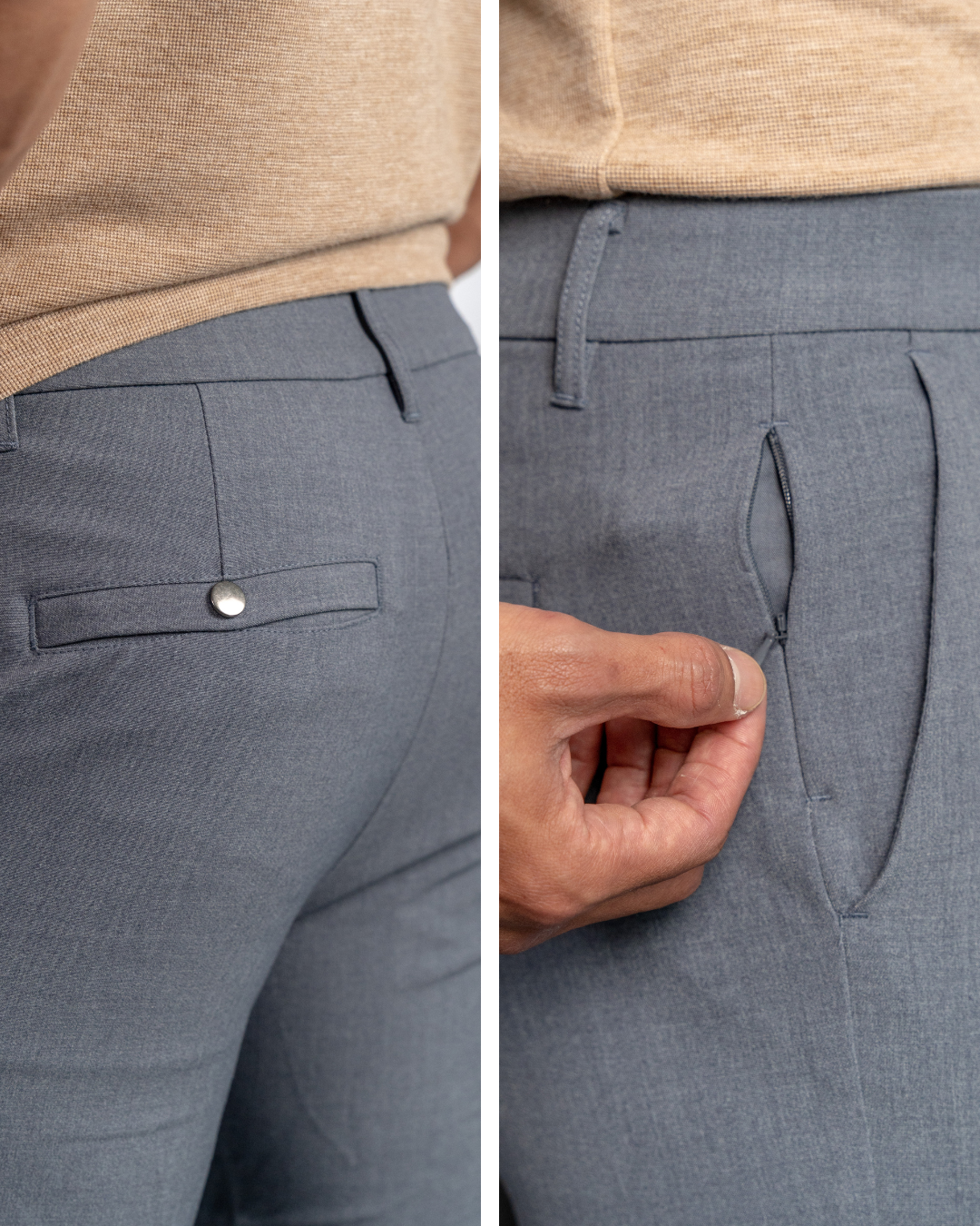 Axis Tech Pants for Short(er) Men | No Tailor Needed | 4-Way Stretch.