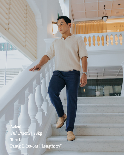 The Modern Office Set I Luxury Knit Polo + Axis Tech Pants