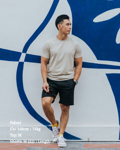 The Off-Duty Set I Raglan T-Shirt + Tech Chino Shorts