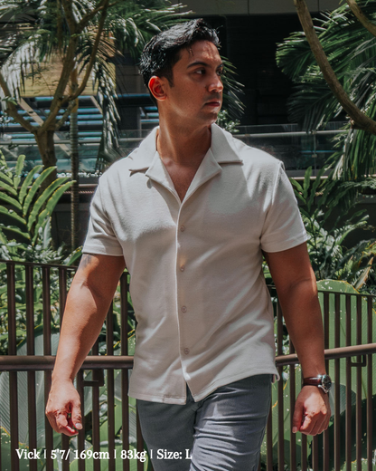 Cuban Collar Knit Shirt