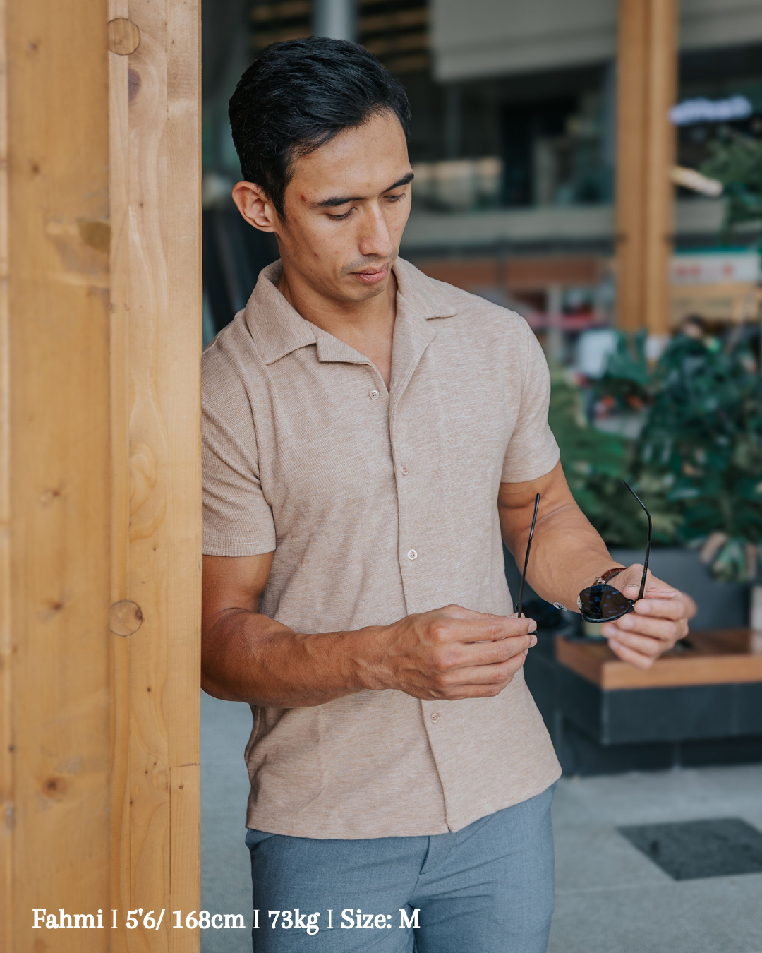 Cuban Collar Knit Shirt
