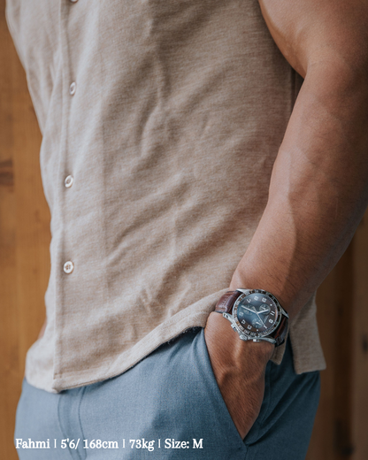 Cuban Collar Knit Shirt