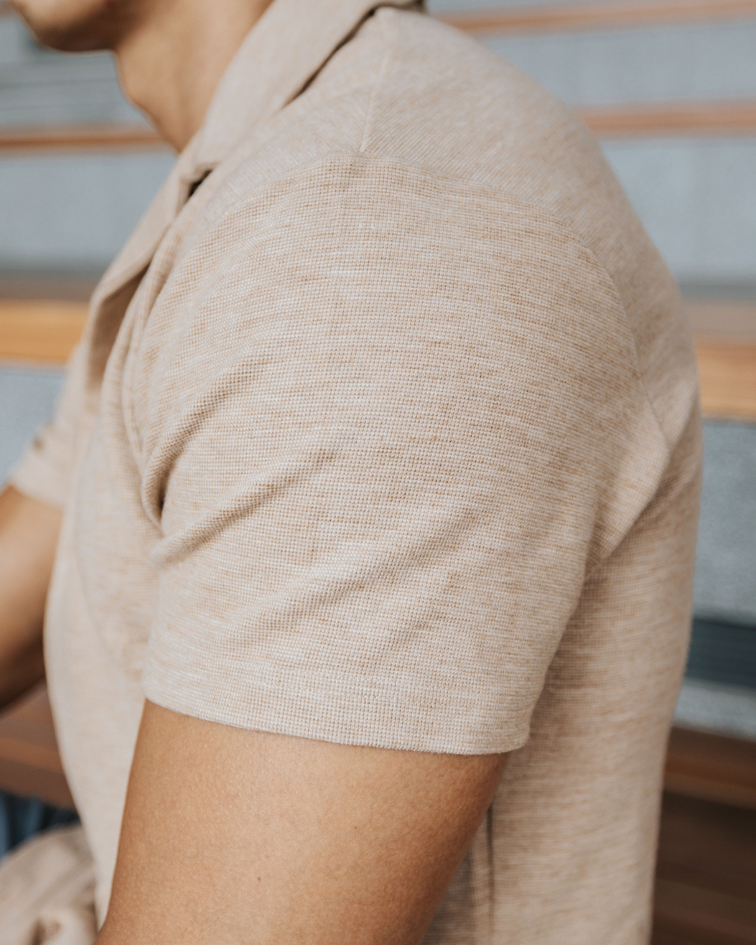 Cuban Collar Knit Shirt