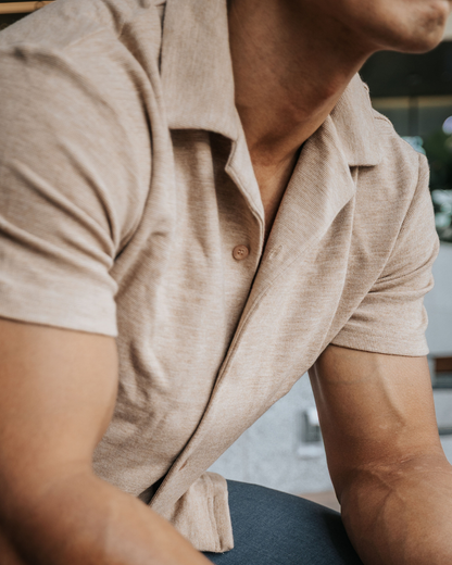 Cuban Collar Knit Shirt