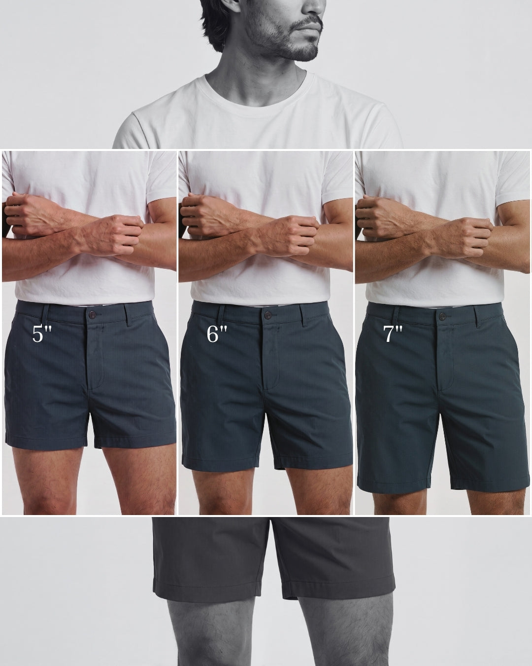Tech Chino Shorts for Short(er) Men | 5", 6", or 7" Lengths