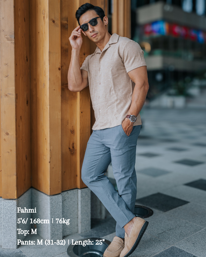 Power Pair I Cuban Collar Knit Shirt + Axis Tech Pants