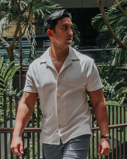 Cuban Collar Knit Shirt