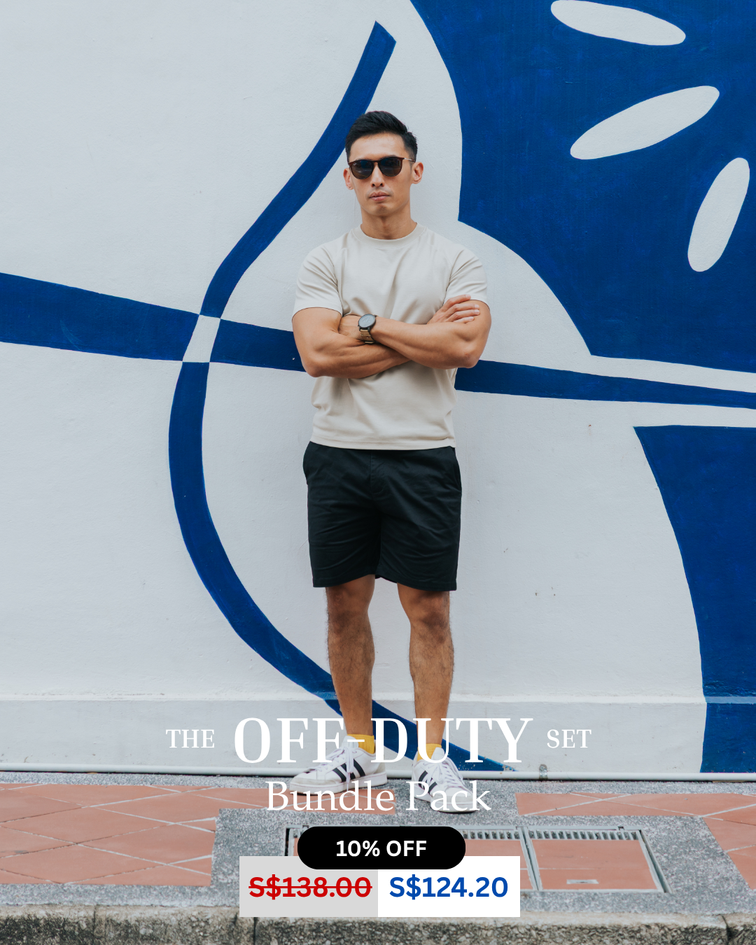 The Off-Duty Set I Raglan T-Shirt + Tech Chino Shorts