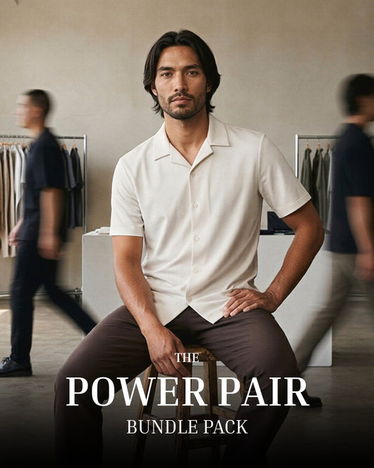 Power Pair I Cuban Collar Shirt + Axis Tech Pants 2.0