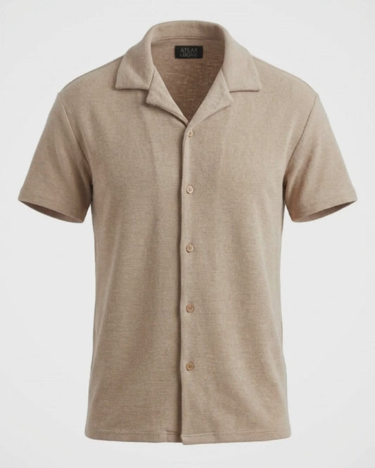 Cuban Collar Knit Shirt